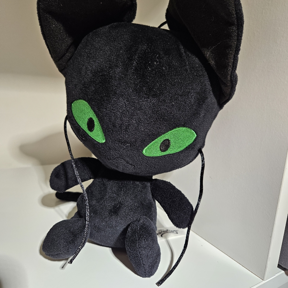 Miraculous Ladybug PLAGG Plush Toy Doll Black Cat Green Eyes